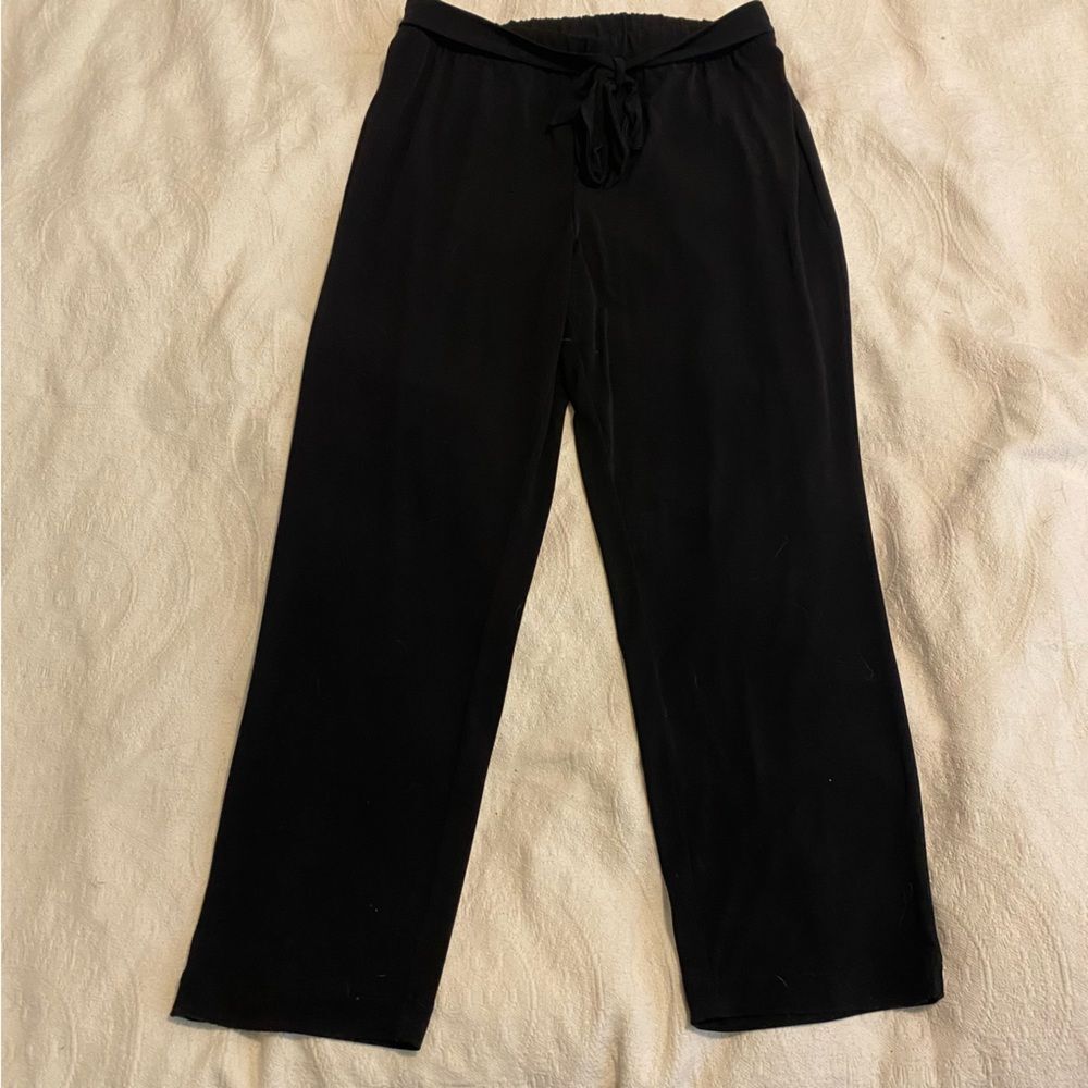 Easywear by Chico’s size Large Black Stretchy Wide Leg Pants
